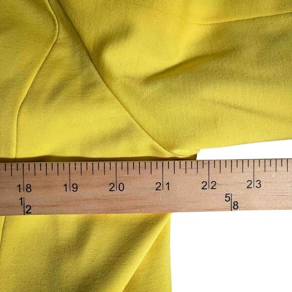 Women's Neiman Marcus Notch Lapel Single-Breasted Blazer Bright Yellow Size XL - Picture 6 of 7